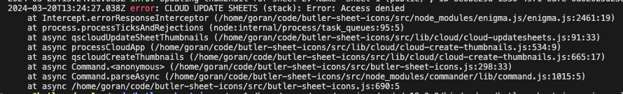 QS Cloud Access Denied