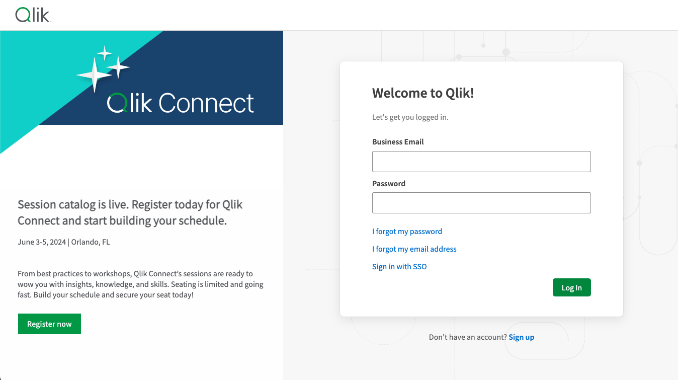 QS Cloud Login Page